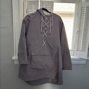 Barbour X ALEXA CHUNG Tonal Pip Parka / Anorak in Zinc MSRP $450 Limited Edition